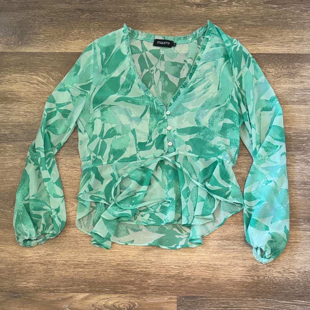 Leafy Green Women's Blouse